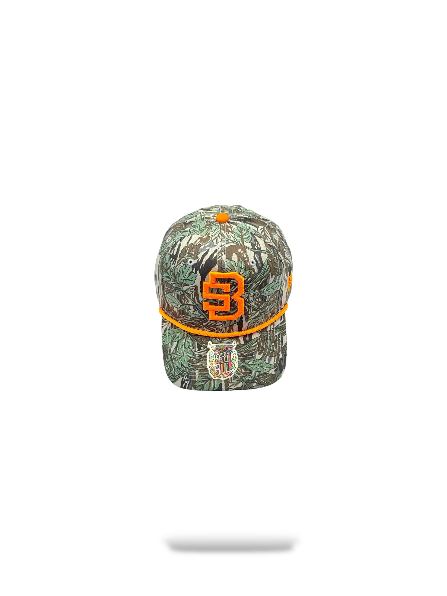 6panel mid crown leaf with orange rope