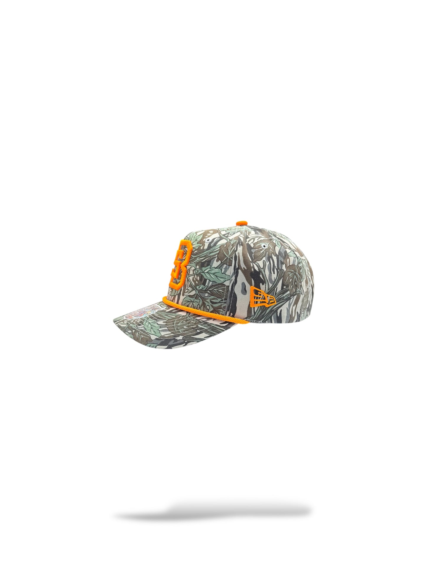 6panel mid crown leaf with orange rope