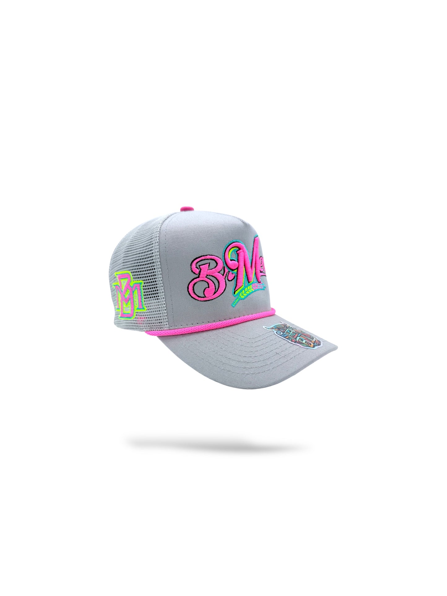 5 panel trucker with mesh