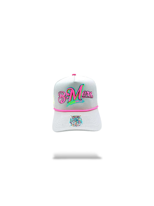 5 panel trucker with mesh