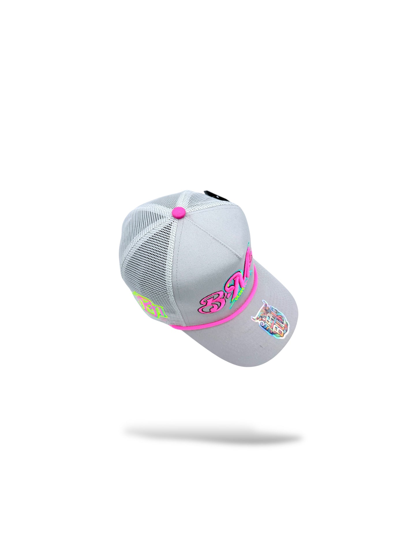 5 panel trucker with mesh