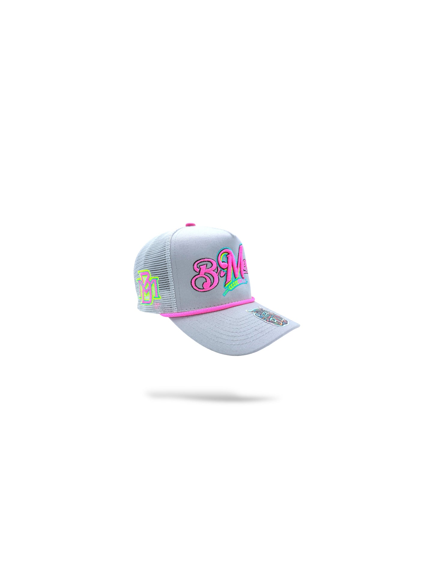 5 panel trucker with mesh